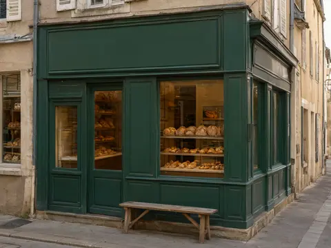 Photo de la vitrine de la boulangerie