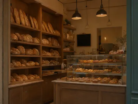 Photo de l'intérieur de la boulangerie